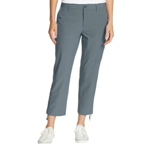 Eddie Bauer Women's Ripstop Capri Gray Size 14 - Picture 1 of 12